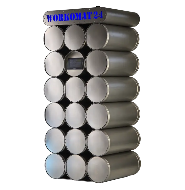 Urządzenie Workomat24 ze skrytkami na worki Big Bag